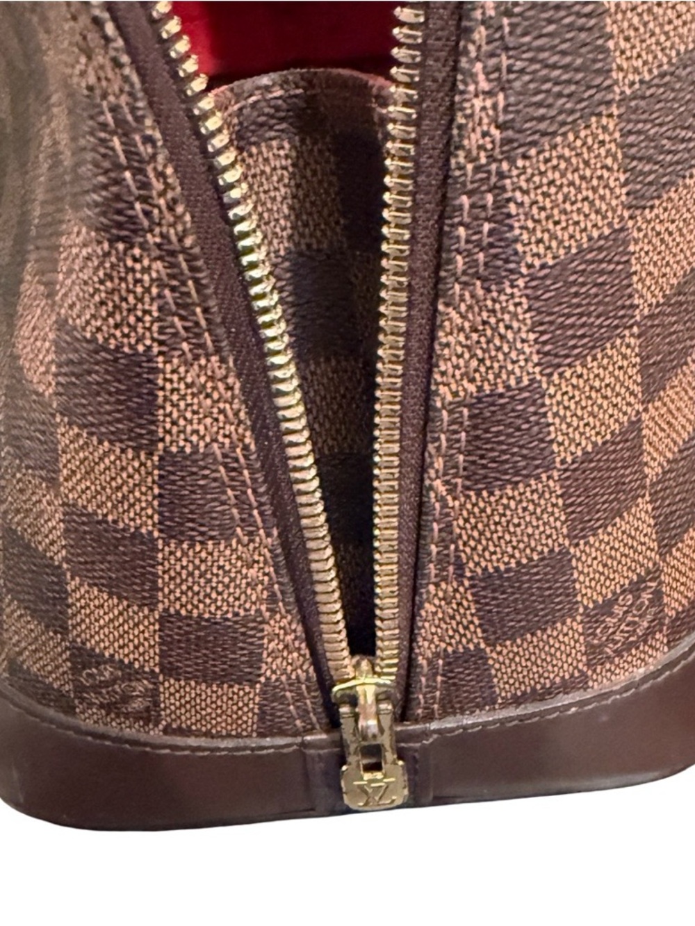 Louis Vuitton Brown Checkered Alma Dome Shoulder Crossbody Bag LV Medium PM - Picture 17 of 17